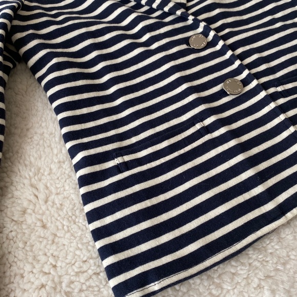 Nautica - Navy/cream striped knit blazer - Picture 3 of 9